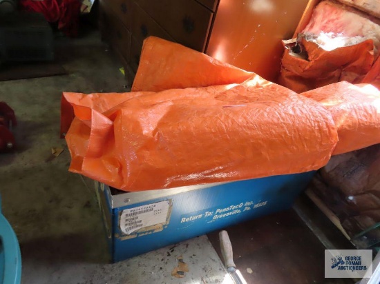 Orange tarp