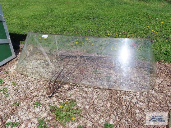 Vintage rear automotive glass