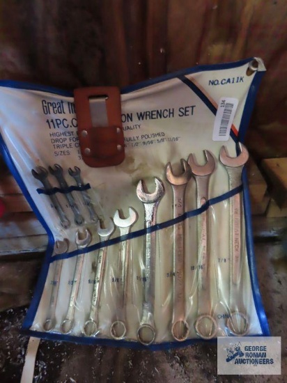 SAE Great Neck combination wrench set