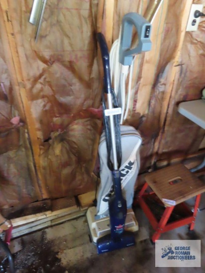 Oreck vacuum and Bissell stick vac