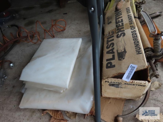 Various plastic sheeting