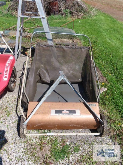 Vintage Craftsman 30" lawn sweeper