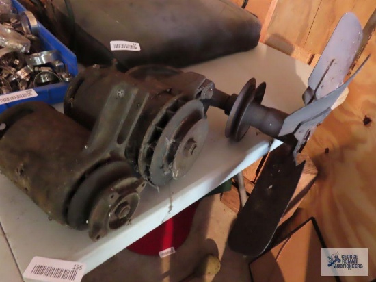 Vintage generators and fan with extra pulley