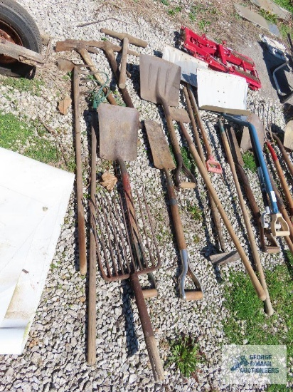 Large selection of garden tools