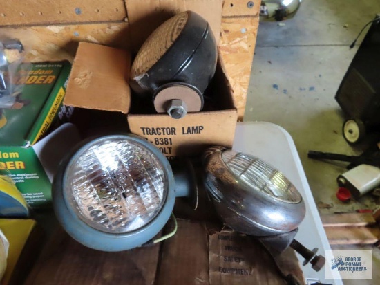 Three tractor lights
