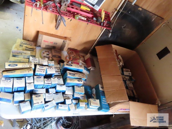 Large lot of New Old Stock Ford parts