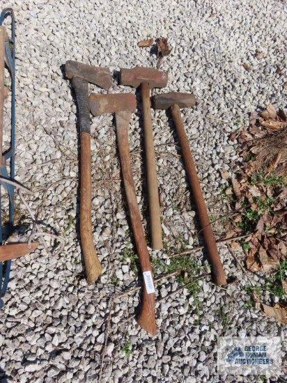 Sledgehammers and axes