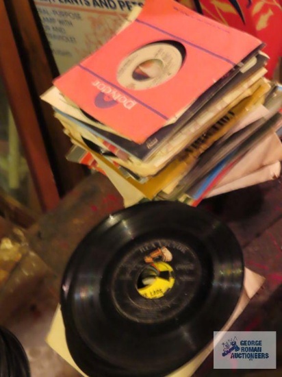 Variety of 45 RPM records