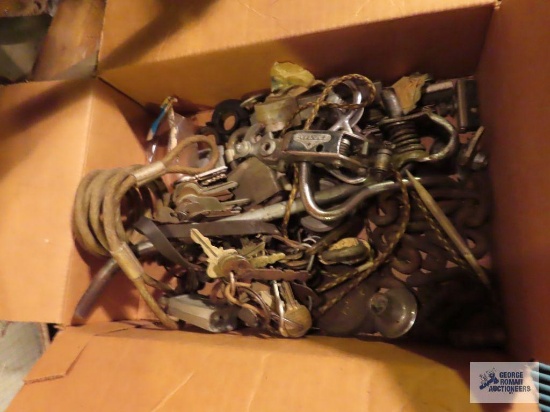Vintage and antique keys, padlocks