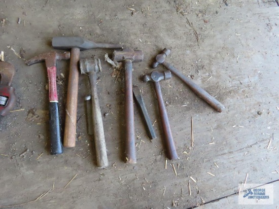 Assorted hammers