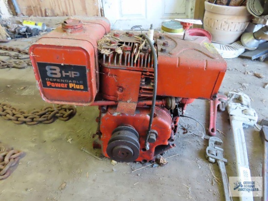 Montgomery Ward 8 hp engine. Engine turns by hand.