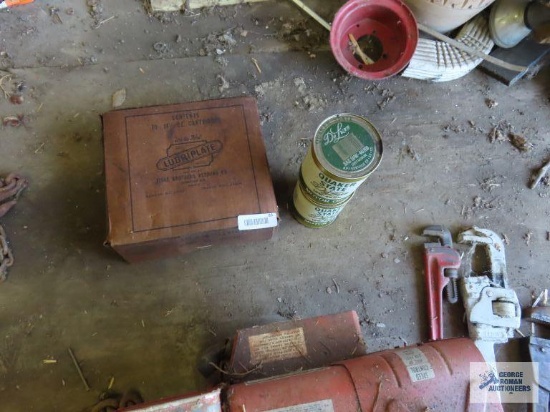 New box of Lubriplate grease cartridges and 2 quarts of unopened Quaker State oil