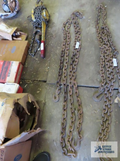 Heavy duty chain with hooks