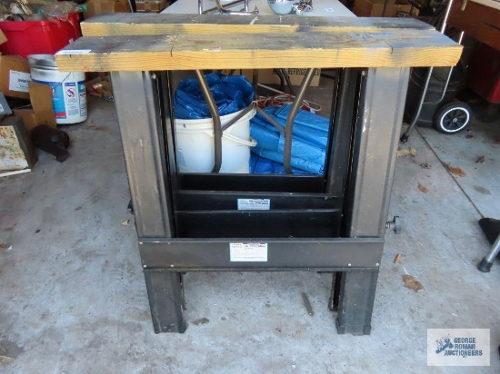 Harbor Freight Tools foldable sawhorses