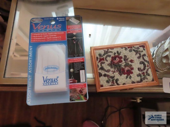 Venus needle set, vintage A. S. R lighter made in USA. and vintage makeup cases