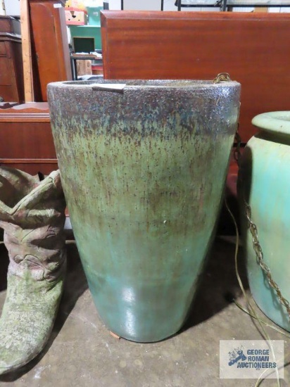 Clay planter, approximately 3-1/2' tall