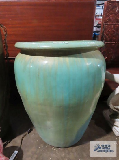 Clay planter, approximately 3-1/2' tall