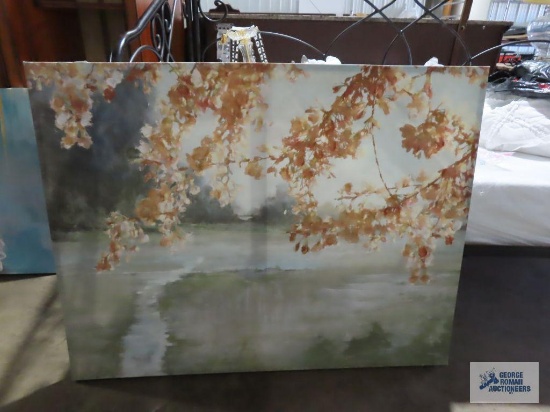 Lake print on canvas
