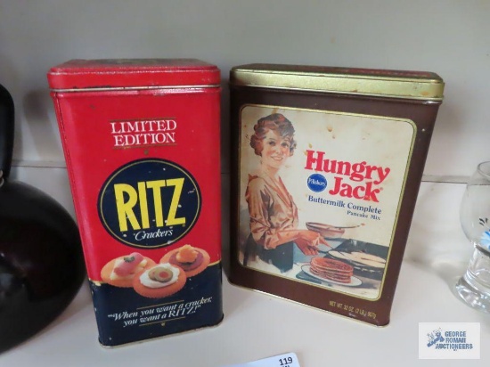 Two replica tins