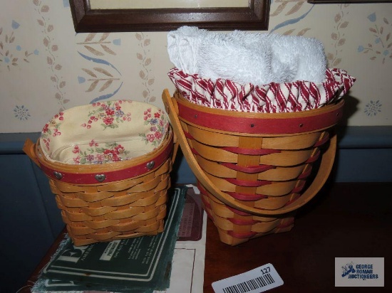 Two Longaberger baskets