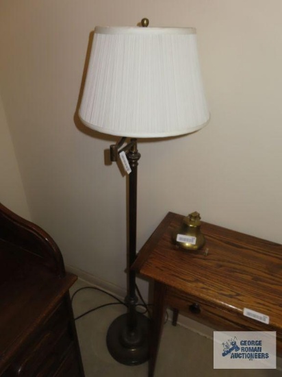 Brass swing arm lamp
