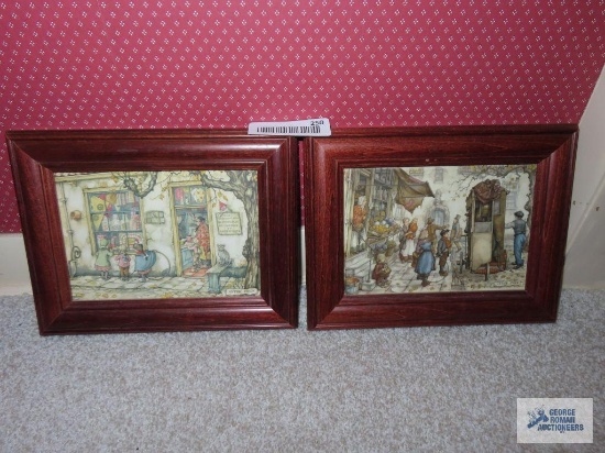 Two small Anton Pieck prints