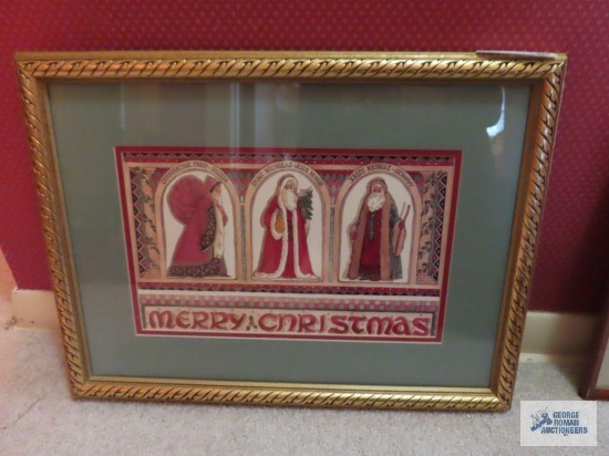 Christmas picture of Santa in Russia. Asia minor. In Germany.