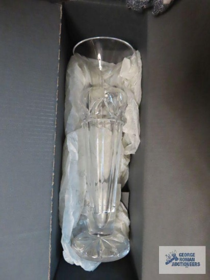 Waterford crystal vase with box