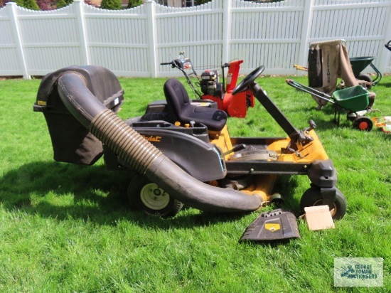 Cub Cadet RZTS zero turn riding lawn mower with bagging system and Kohler 7000 series 22 horsepower