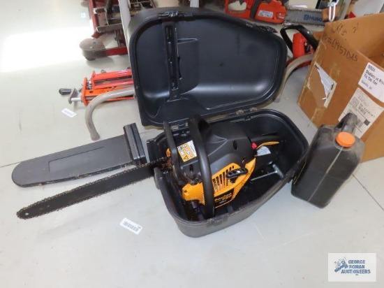 Poulan Pro Model PP 4218A 18" chainsaw with bar and chain oil