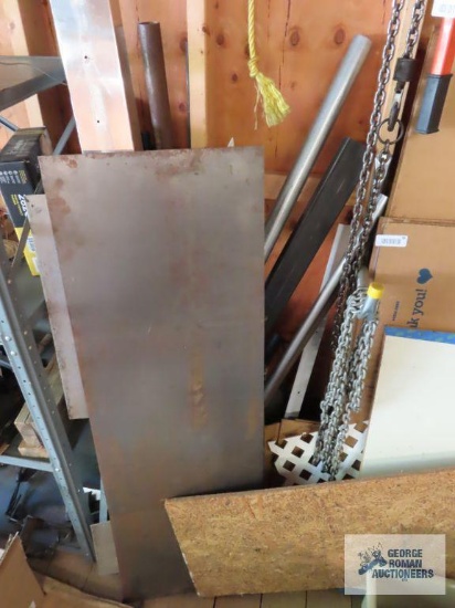 Lot of scrap metal and pipe in two spots
