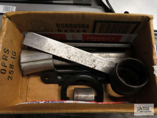 Lot of aluminum and steel stock and various cut off pieces