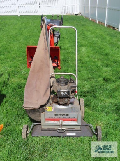 Craftsman vac, shredder, bagger, blower with 3.5 hp engine