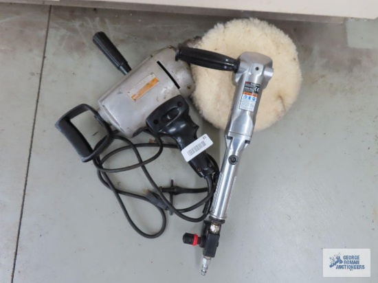 Craftsman vintage heavy duty drill and pneumatic Ingersoll Rand polisher / buffer