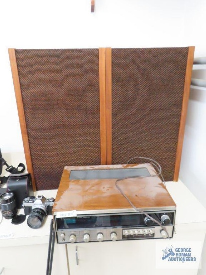 Kenwood model KR-5200 receiver with two speakers
