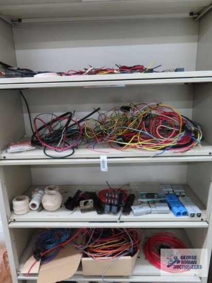 Lot of assorted copper wire and connectors