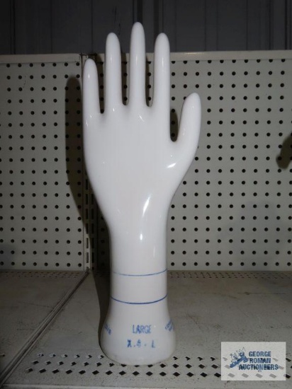 General Porcelain large hand glove form