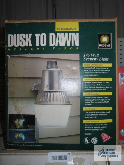 Dusk to dawn mercury vapor security light