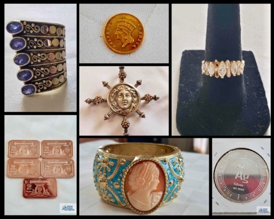 COINS, JEWELRY, STAMPS, JEWELRY CRAFTING MATERIALS