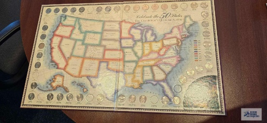 Celebrate The 50 States The Collector's Quarter Album, missing nine quarters