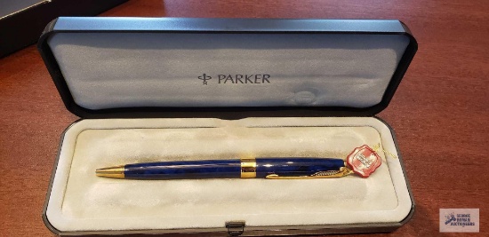 Parker Sonnet Premier blue ballpoint pen