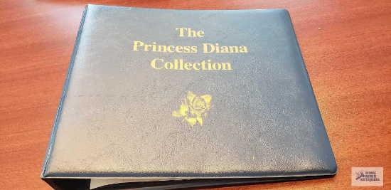 The Princess Diana Collection book with two sheets of stamps
