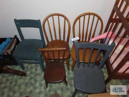 Child's wood chairs