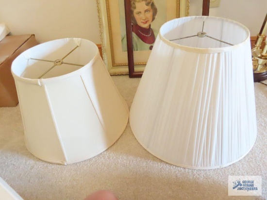 Two lamp shades