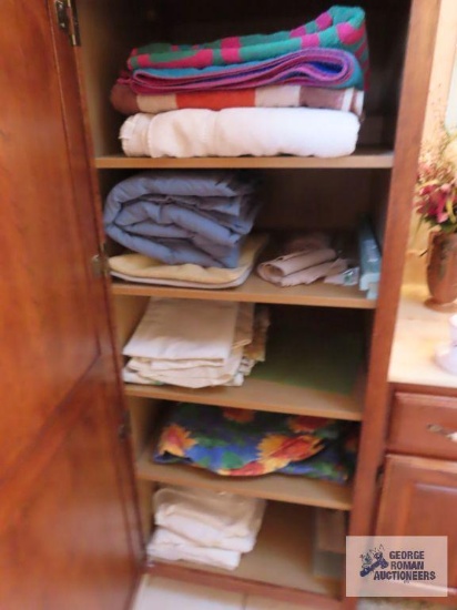 Bedding and towels