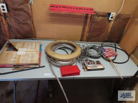 Automotive body molding, assorted brake line, and MIT double flaring tool set. includes small