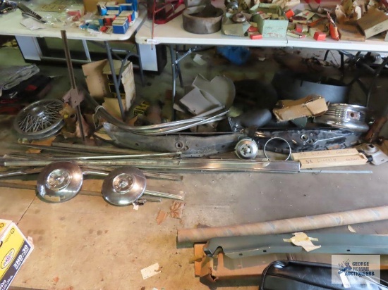 Large assortment of used and New Old Stock automotive parts. mostly for a 1956 Lincoln