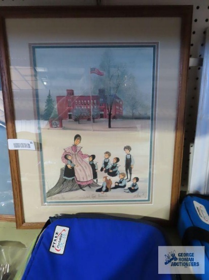 P. Buckley Moss School Yard Memories print, 596/1000