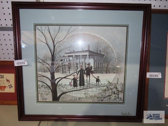 P. Buckley Moss Kinsman House print 697/1000