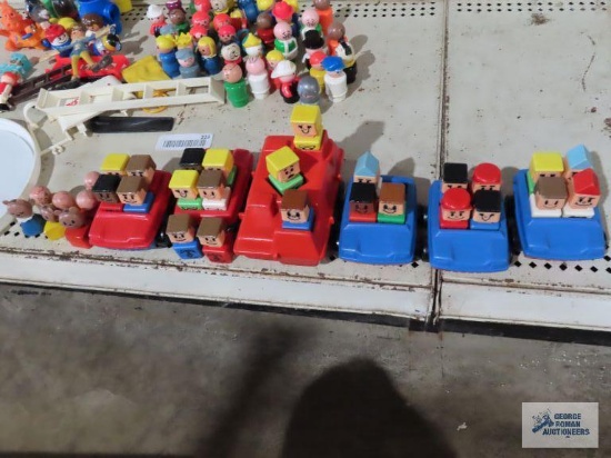 Vintage Play Skool people and cars